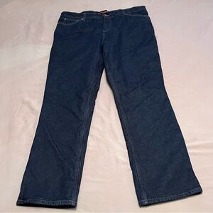Realtree Dark Blue Lined Bootcut Jeans Size 38